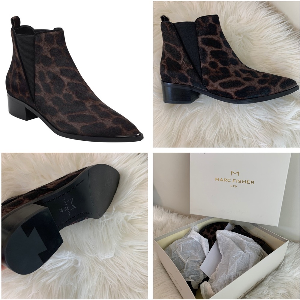 Marc Fisher Mlyalely Genuine CalfHair Boot leopard